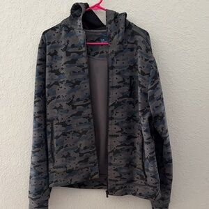 Under Armour Gray and Black Camouflage Hoodie